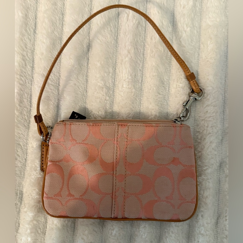 Coach Clutch with Signature Monogram